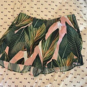 Show Me Your Mumu Tropical Leaf Print Shorts